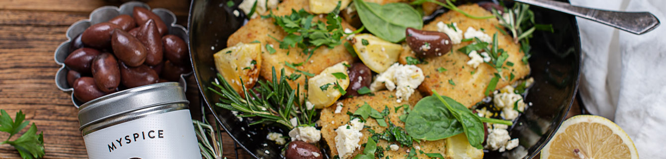 Polardorsch „Greek Style“ mit mediterranen Kartoffeln & Brokkoli