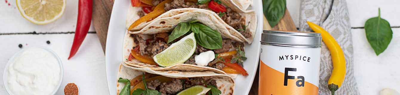 Mexikanische Fajitas mit Faschiertem & Gemüse