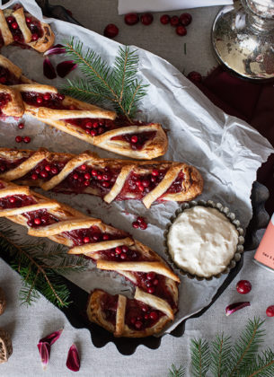 Blätterteig Zuckerstangen