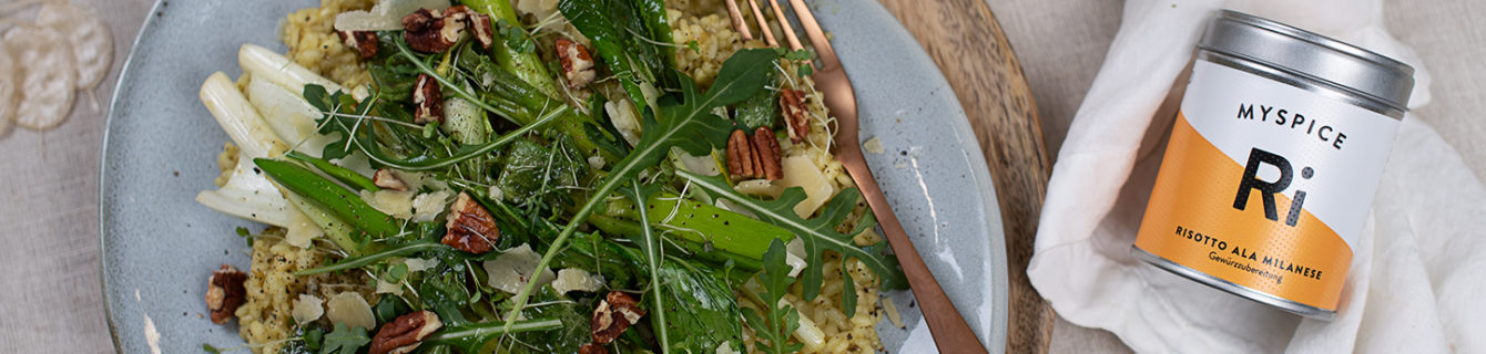 Risotto mit grünem Gemüse